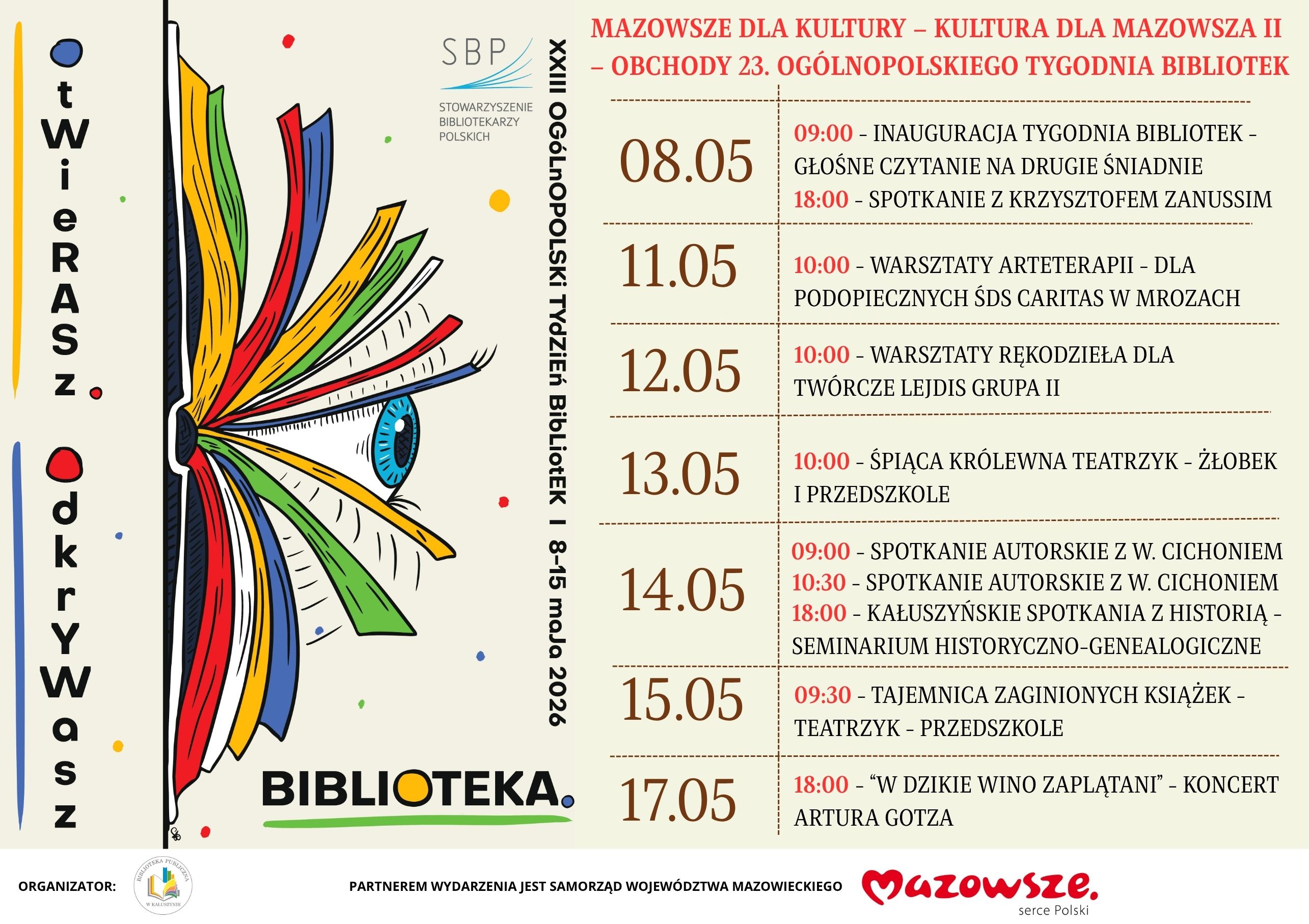 plakat Tydzień Bibliotek